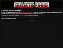 Tablet Screenshot of collectifpanic.org